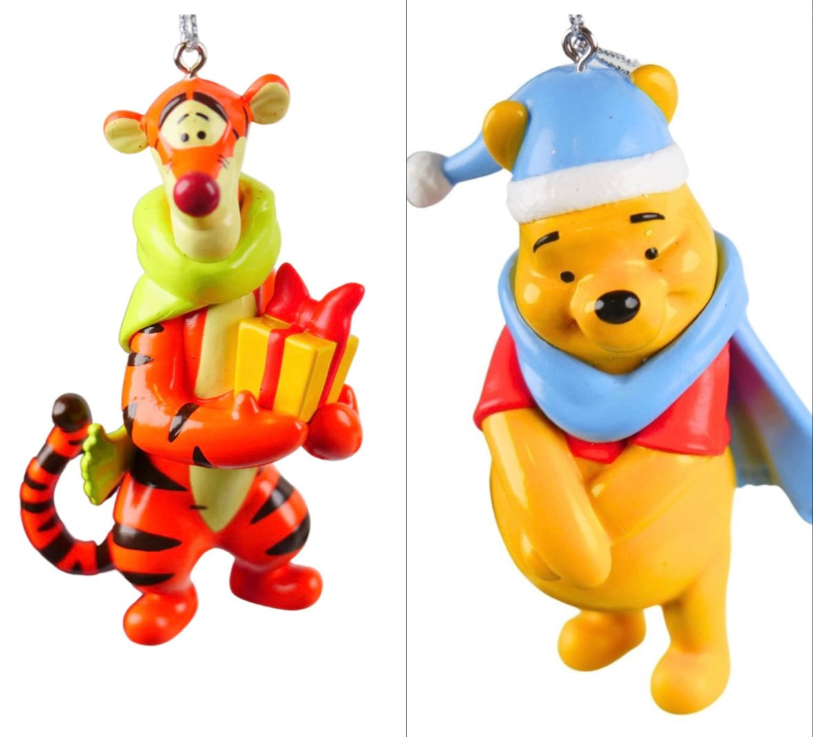 Ornamenti 3D a coppia di Tigro e Winnie