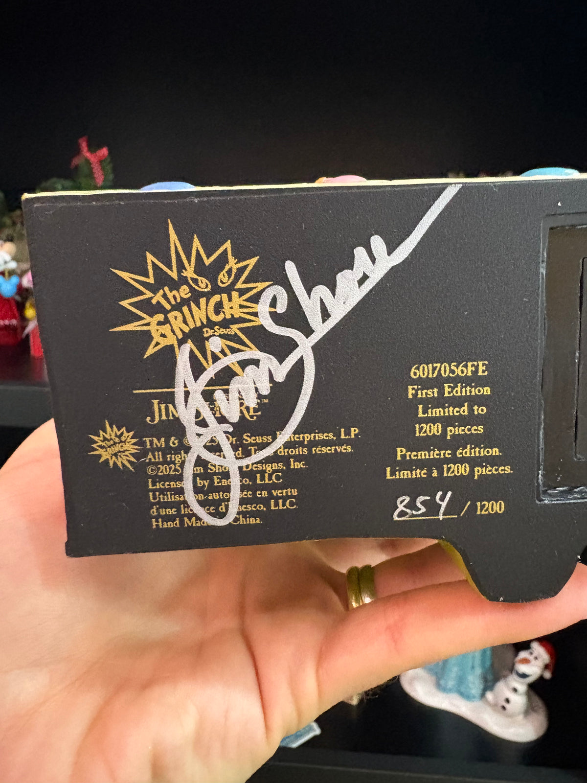 STORYBOOK DEL GRINCH CON FIRMA DI JIM SHORE N854