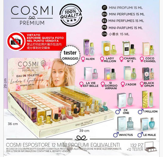 Espositore profumi cosmi 132+tester omaggio