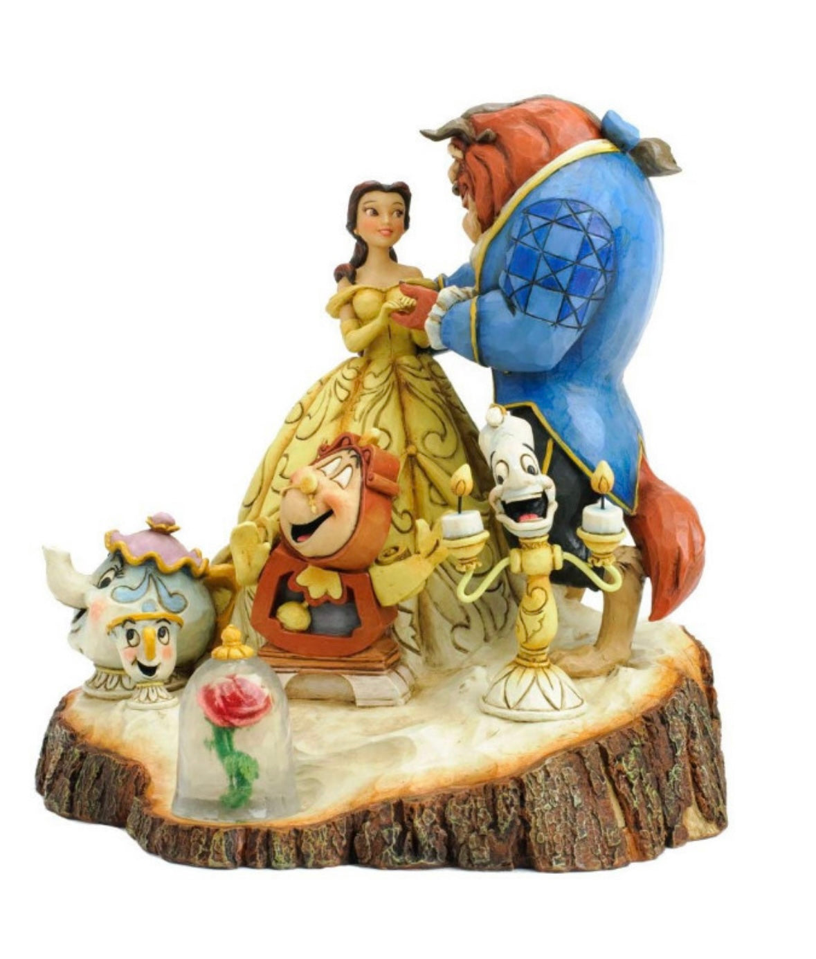 LA BELLA E LA BESTIA DISNEY TRADITIONS JIM SHORE