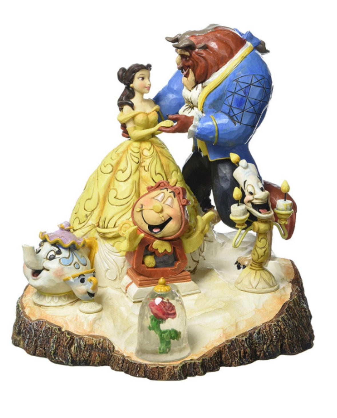 LA BELLA E LA BESTIA DISNEY TRADITIONS JIM SHORE